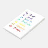 rainbow post-it® notes (Schuin)