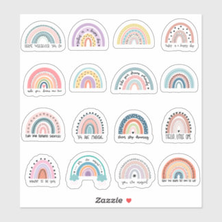 Rainbow Postisive Stickers
