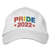 Rainbow Pride 2022 Casquette de baseball brodé (Devant)
