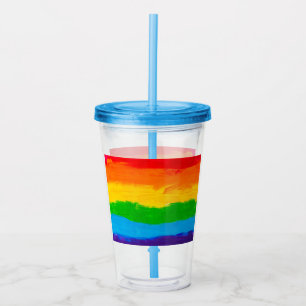 Rainbow Pride Acryl Tumbler – LGBT Homo Lesbisch Drinkbeker