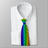 Rainbow Pride Animal Stripe Stropdas (Gebonden)