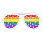 Rainbow Pride Aviator Zonnebril (Voorkant)