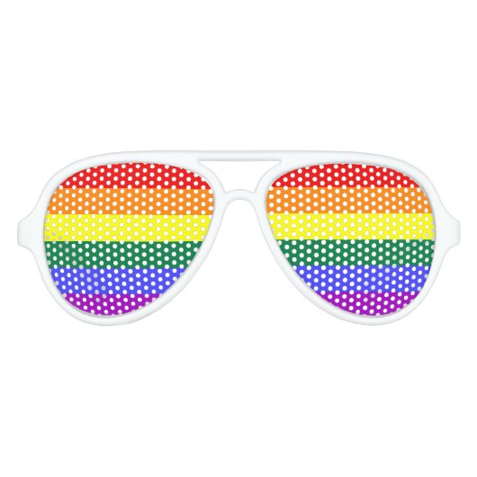 Rainbow Pride Aviator Zonnebril (Voorkant)