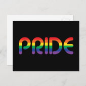 Rainbow Pride-ballonbrieven Briefkaart (Voorkant / Achterkant)