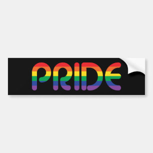 Rainbow Pride-ballonbrieven Bumpersticker
