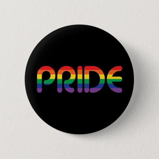 Rainbow Pride-ballonbrieven Ronde Button 5,7 Cm (Voorkant)