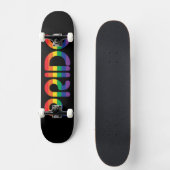 Rainbow Pride-ballonbrieven Skateboard (Voorkant)