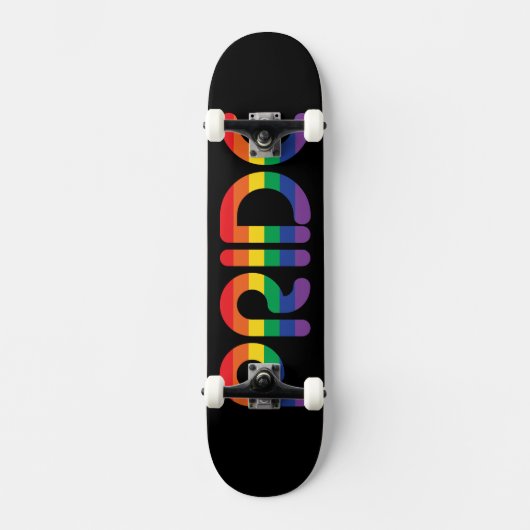 Rainbow Pride-ballonbrieven Skateboard (Voorkant)