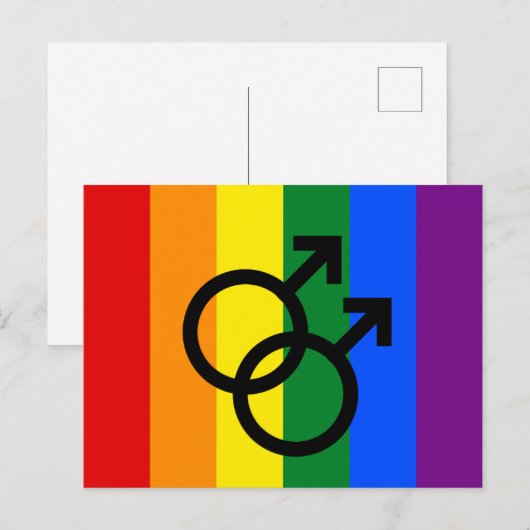 Rainbow Pride Briefkaart (Voorkant / Achterkant)