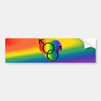 Rainbow Pride Bumpersticker Same-Sex Love Gifts