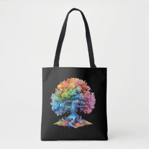 Rainbow pride canvas tas