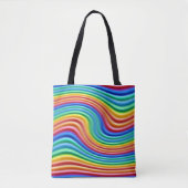 Rainbow Pride Canvas tas. Draagtas (Voorkant)