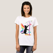 Rainbow Pride Chat et T-shirt design papillon (Devant entier)