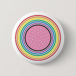 Rainbow Pride Circular Button - Amerikaanse vlag I