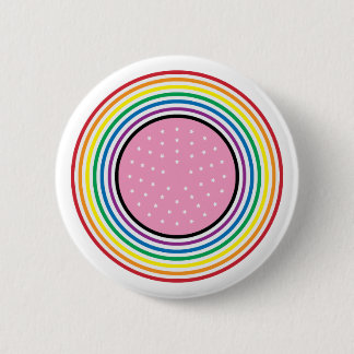 Rainbow Pride Circular Button - Amerikaanse vlag I