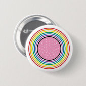 Rainbow Pride Circular Button - Amerikaanse vlag I (Voorkant /achterkant)