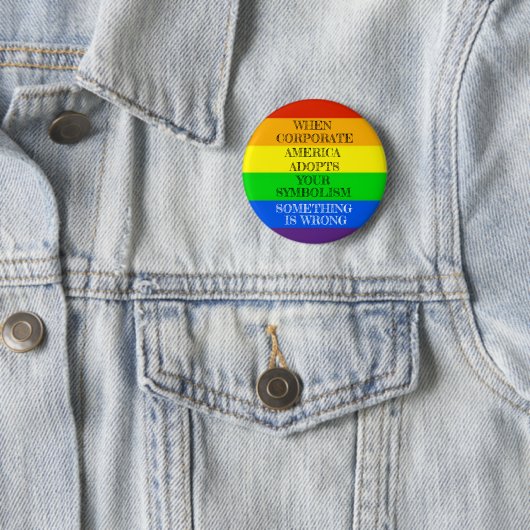 Rainbow Pride Coopted Ronde Button 5,7 Cm (In situ)