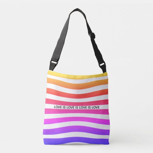 Rainbow Pride Crossbody Bag Tas (Voorkant)