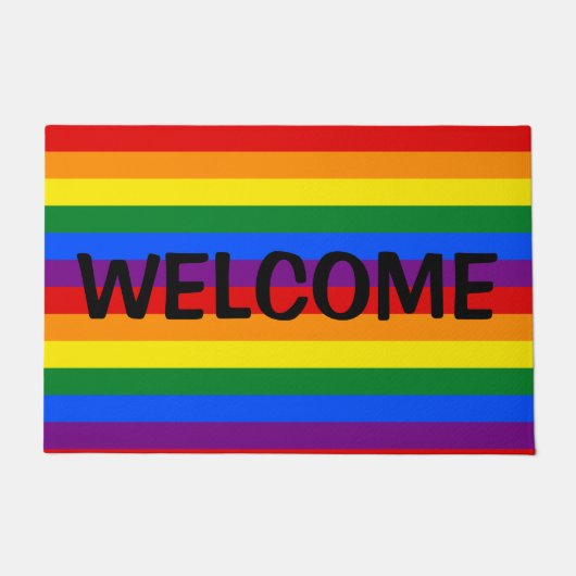 Rainbow Pride Doormat Deurmat (Voorkant)