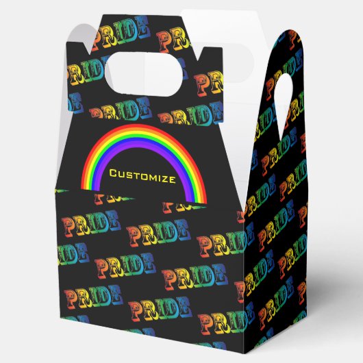 Rainbow Pride Favor Box Bedankdoosjes (Geopend)