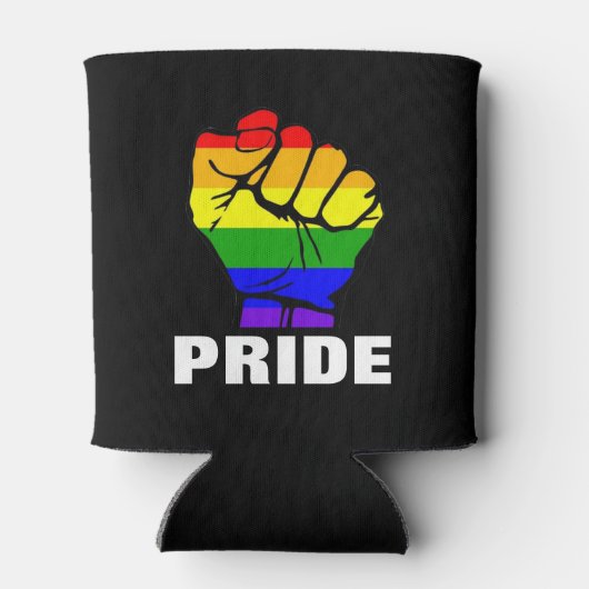 Rainbow Pride Fist Blikjeskoeler (Achterkant)