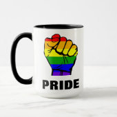 Rainbow Pride Fist Mok (Links)
