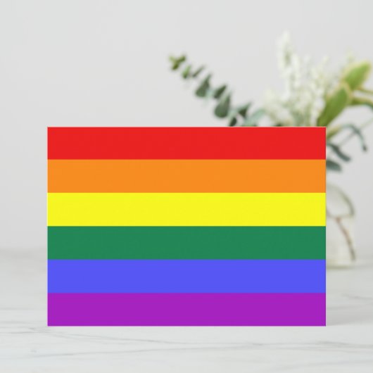 Rainbow Pride Flag (Staand voorkant)