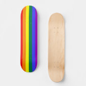 Rainbow Pride Flag 7 1/8-inch skateboard (Voorkant)