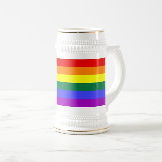 Rainbow Pride Flag Bierpul (Voorkant rechts)
