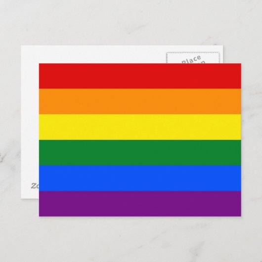 Rainbow Pride Flag Briefkaart (Voorkant / Achterkant)