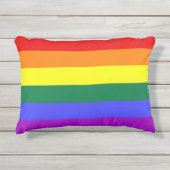 Rainbow Pride Flag Buitenkussen (Voorkant)