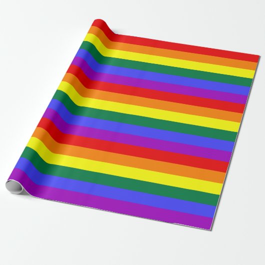 Rainbow Pride Flag Cadeaupapier (Uitgerold)