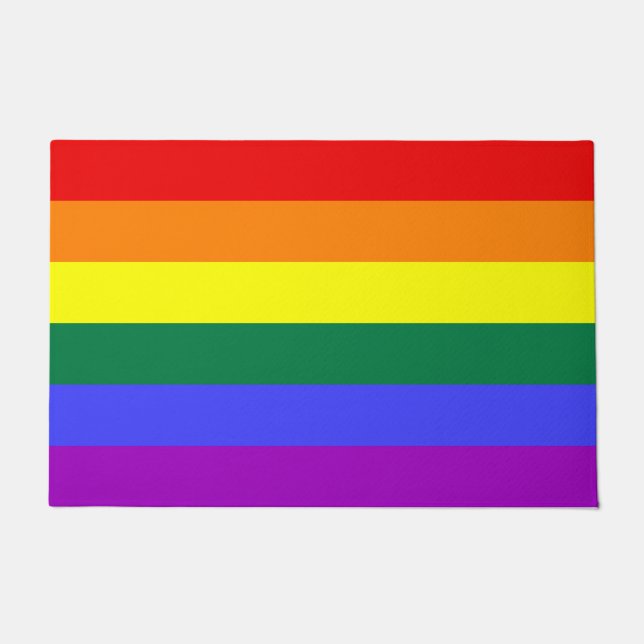 Rainbow Pride Flag Deurmat (Voorkant)