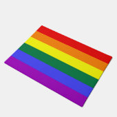 Rainbow Pride Flag Deurmat (Schuin)