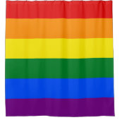 Rainbow Pride Flag Douchegordijn (Voorkant)
