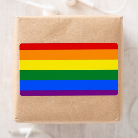 Rainbow Pride Flag Etiket (Insitu)