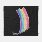 Rainbow Pride Flag Fleece Deken (Voorkant (Horizontaal))