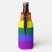 Rainbow Pride Flag Flesjeskoeler (Fles Achterkant)
