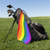 Rainbow Pride Flag Golfhanddoek (Groen)