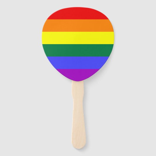 Rainbow Pride Flag Handwaaier (Voorkant)