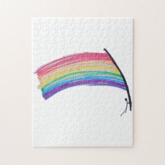 Rainbow Pride Flag Legpuzzel (Verticaal)