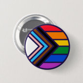 Rainbow Pride Flag LGBTQ+ Ronde Button 5,7 Cm (Voorkant /achterkant)