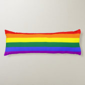 Rainbow Pride Flag Lichaamskussen (Voorkant)