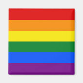 Rainbow Pride Flag Magnet Magneet (Voorkant)