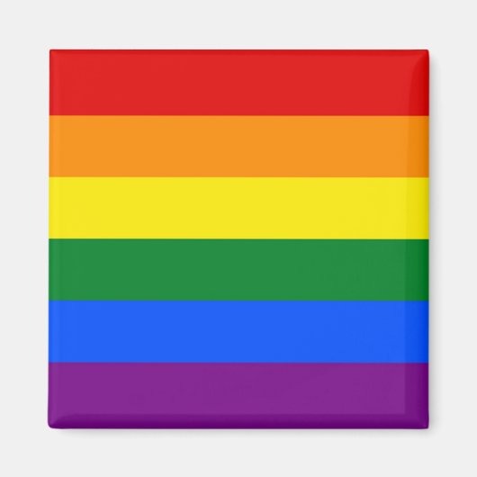 Rainbow Pride Flag Magnet Magneet (Voorkant)