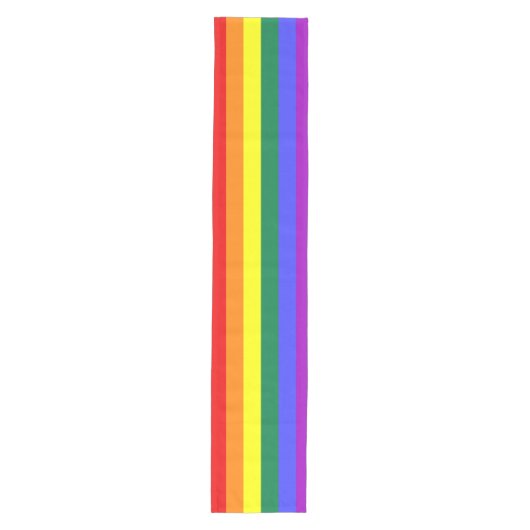 Rainbow Pride Flag Medium Tafelloper (Voorkant)