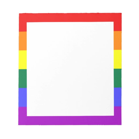 Rainbow Pride Flag Notitieblok (Voorkant)