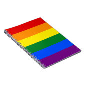 Rainbow Pride Flag Notitieboek (Rechterzijde)