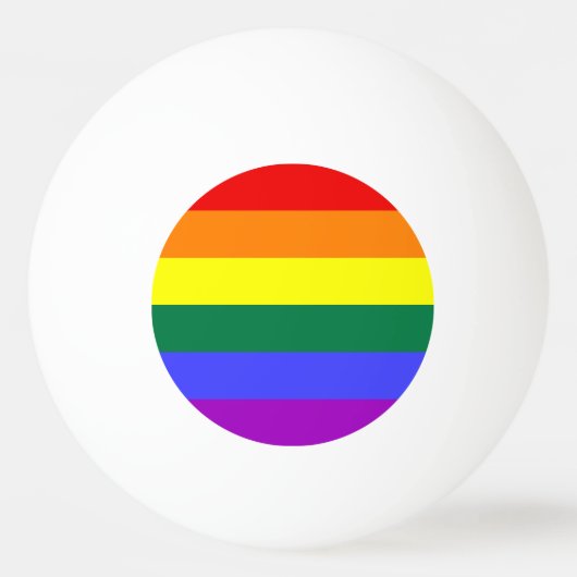 Rainbow Pride Flag Pingpongballen (Achterkant)