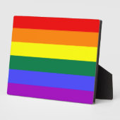 Rainbow Pride Flag Plaque Fotoplaat (Zijkant)